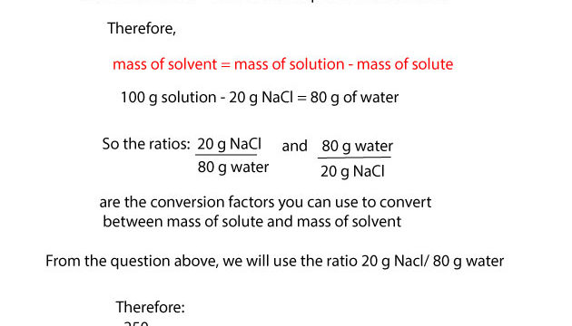 How to calculate solution concentration in molarity and percent by mass