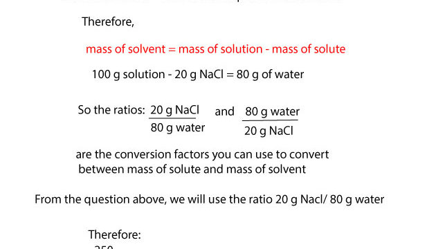 How To Calculate Solution Concentration In Molarity And Percent By Mass